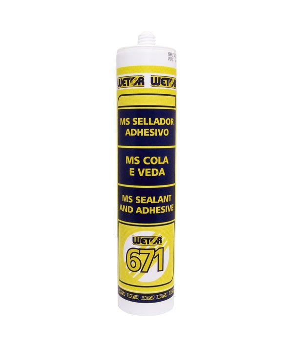 WETOR 671 - Sellante adhesivo MS 290 ml blanco (12 u/c)