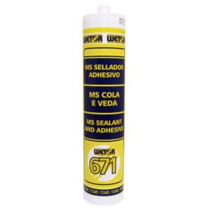 WETOR 671 - Sellante adhesivo MS 290 ml negro (12 u/c)
