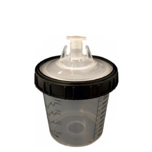 Conjunto de 50 vasos flexibles + 50 tapas de 125 micras + 20 tapones + vaso calibrado. 850 ml