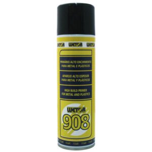 WETOR 908 - Spray aparejo gris oscuro metal/plásticos RAL 7021 - 500 ml (12 u/c)