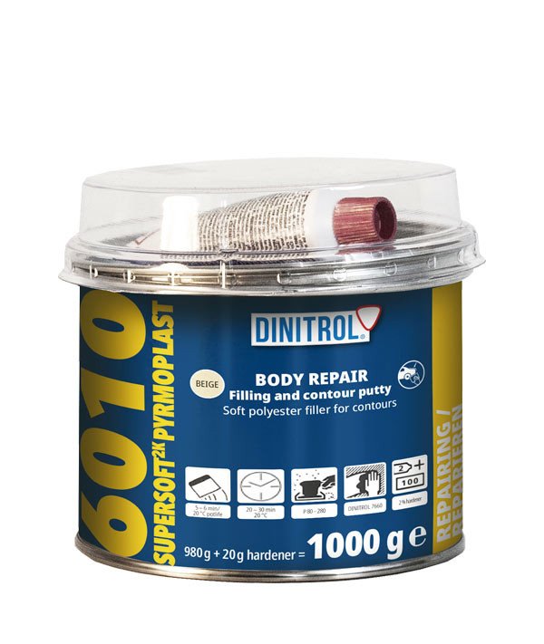 DINITROL 6010 Supersoft 2 kg - Masilla de poliéster relleno (6 u/c)